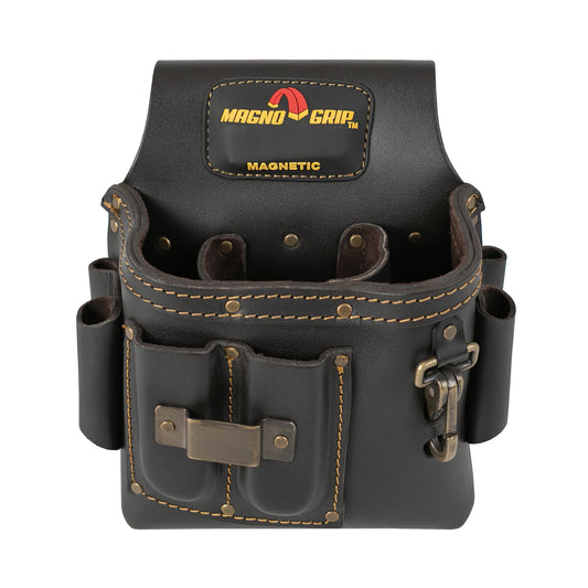 MagnoGrip Oil Tanned Leather Electrician Pouch