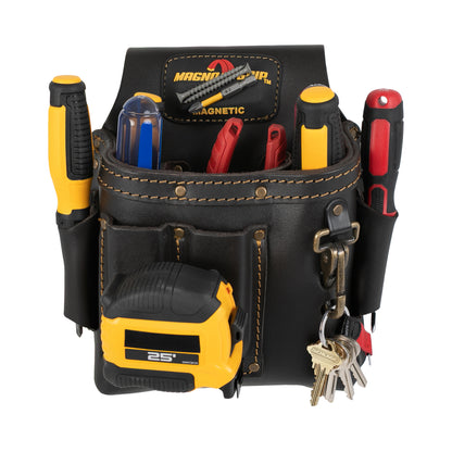 MagnoGrip Oil Tanned Leather Electrician Pouch