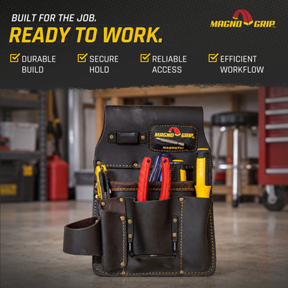 MagnoGrip Oil Tanned Leather Utility Pouch