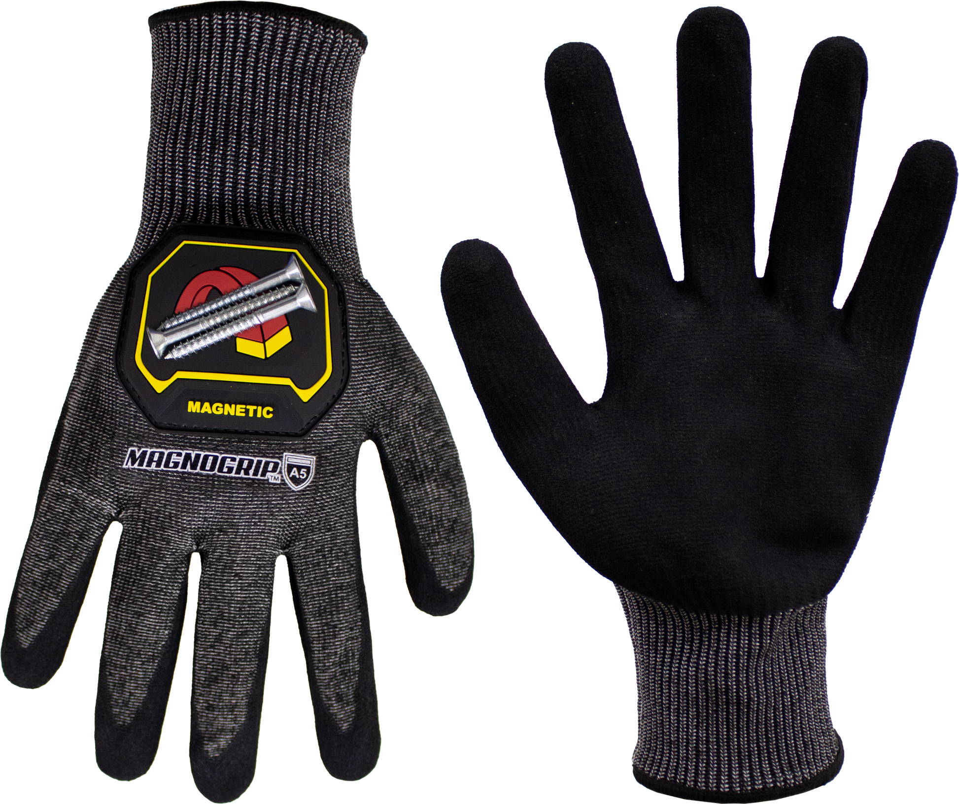 MagnoGrip Level 5 Impact Cut Resistant Glove with Magnetic Storage