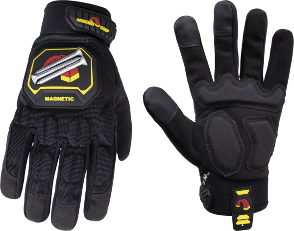 MagnoGrip Pro Impact Glove with Magnetic Storage in Color Black