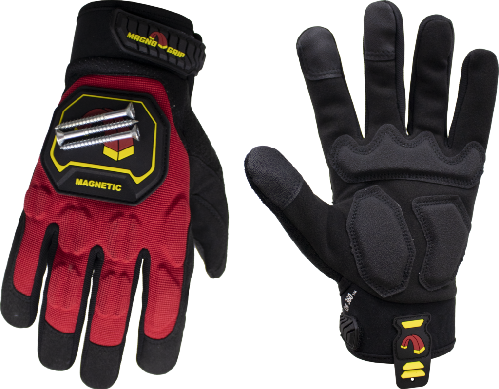 Pro Impact Magnetic Glove Red Color