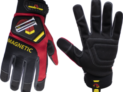 MagnoGrip Pro Performance Glove with Magnetic Storage in Red Color