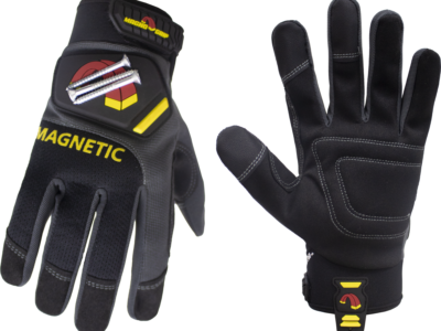 MagnoGrip Pro Performance Glove with Magnetic Storage in Platinum Gray color